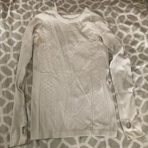 Lululemon White Swiftly Tech Long Sleeve